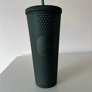 Starbucks Matte Hunter Green Studded Tumbler 24oz